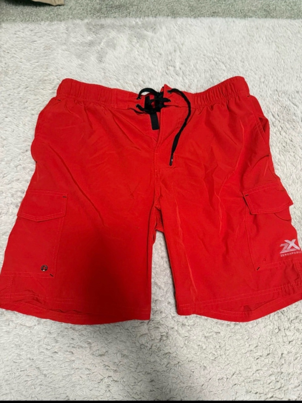 ZeroXposur red Men's Swim Shorts with Drawstring